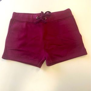 Cozy Sweat Shorts - Burgandy - Brand New